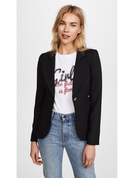 Smythe Jackets & Blazers - SMYTHE Classic Duchess Blazer Deep Black Wool Jacket 4